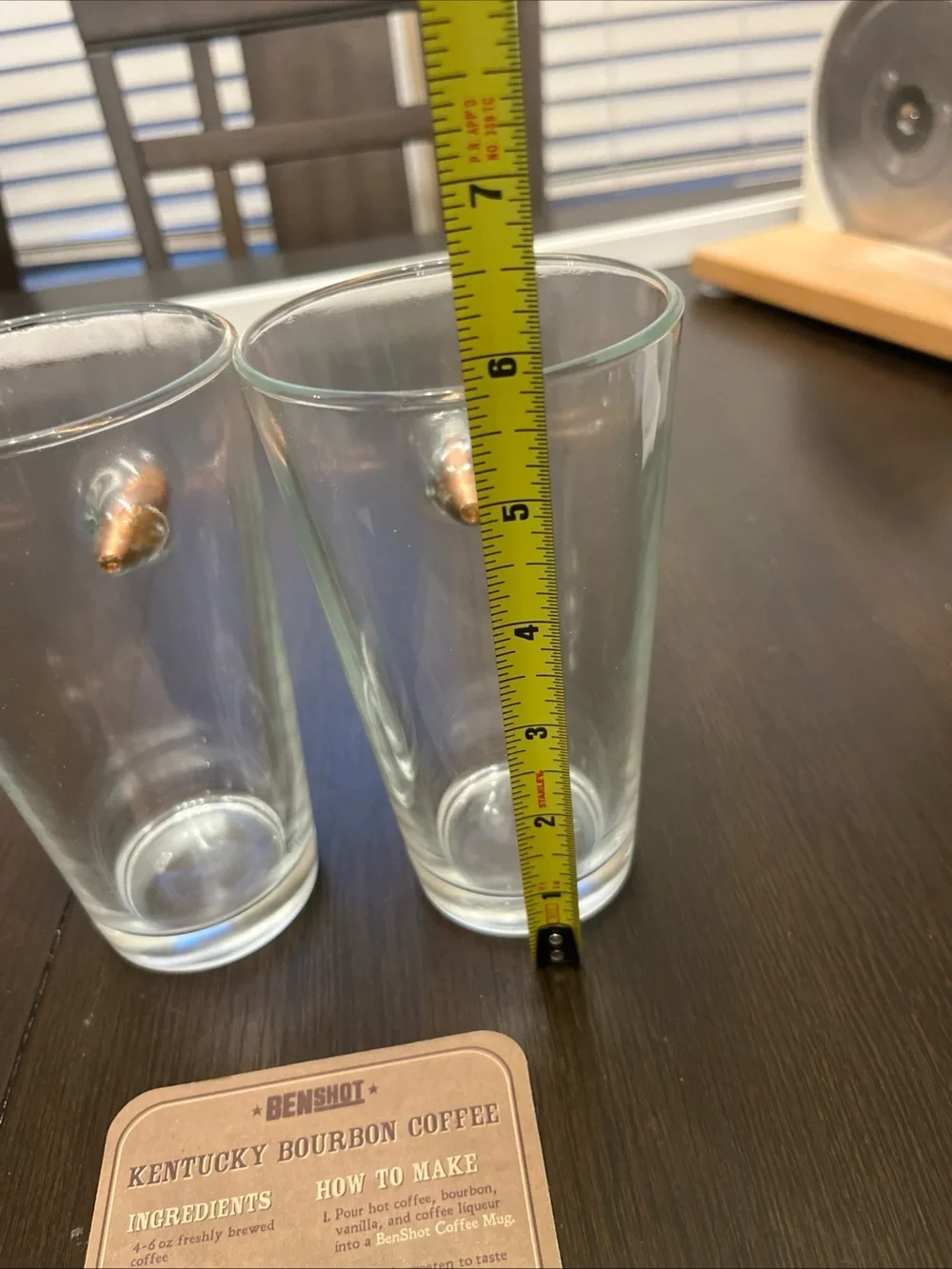 Bullet Shot Glasses Duo with Copper Bullet Detail